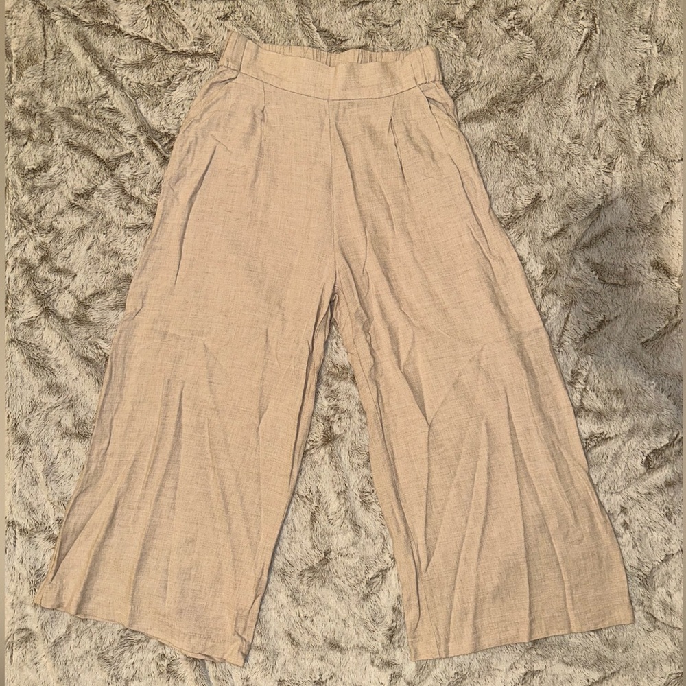 Tan Flowy Pants